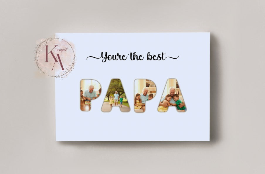 Dad/Grandad Photo Word Art Prints