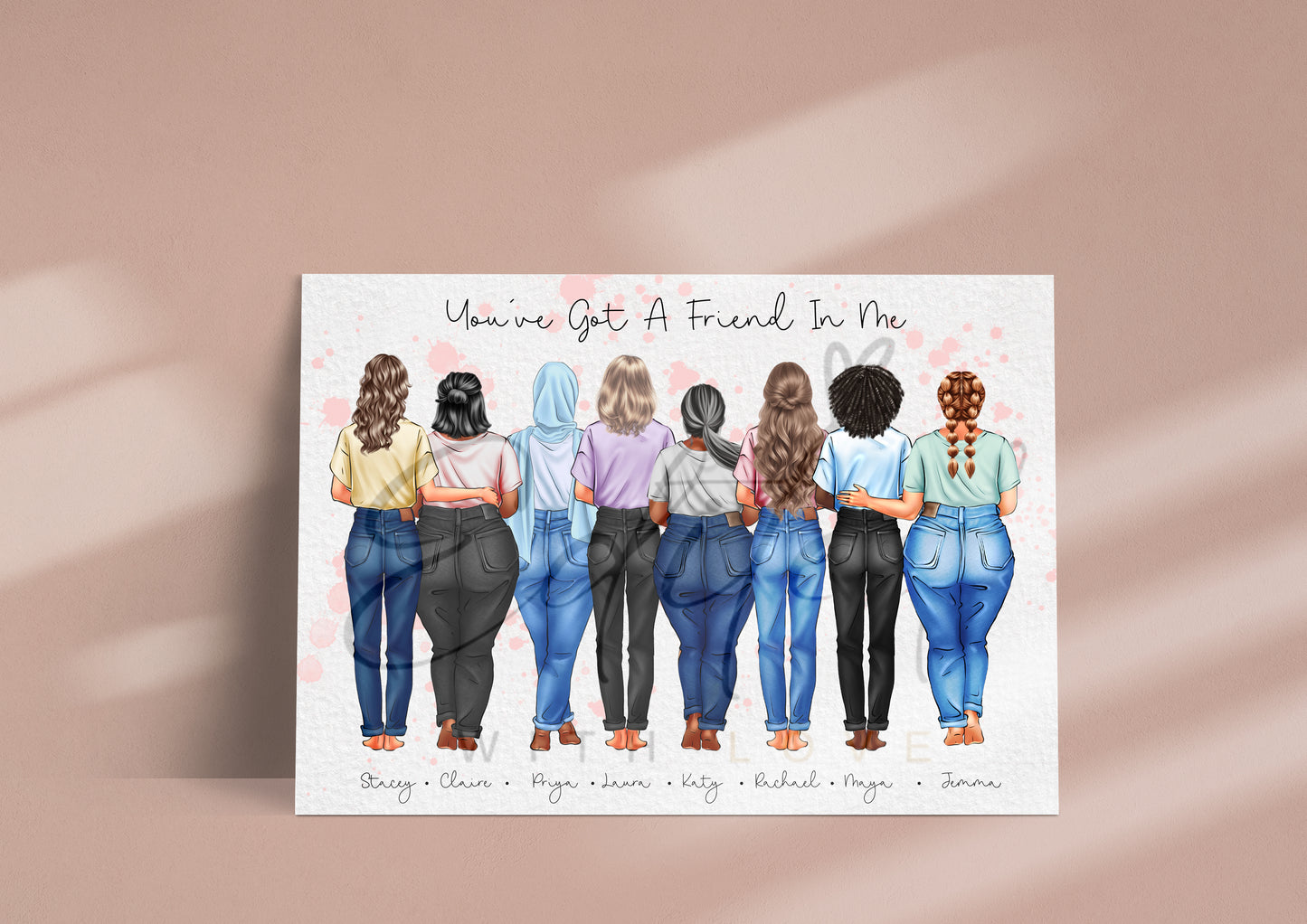 Friends Standing Print - OPTION 2