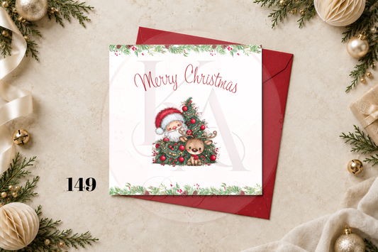 Christmas Cards - Cute Santa