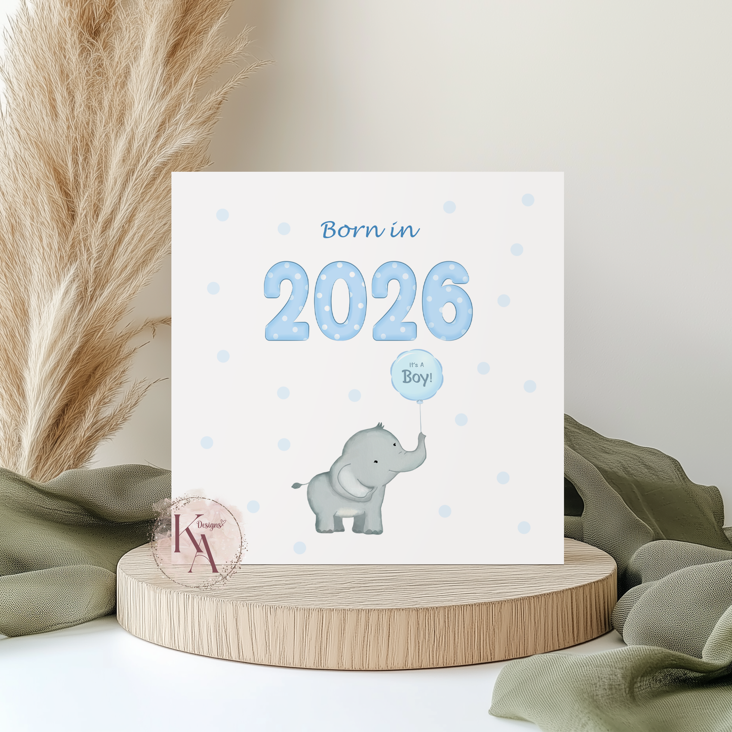 Born in 2026 -  6x6" Card