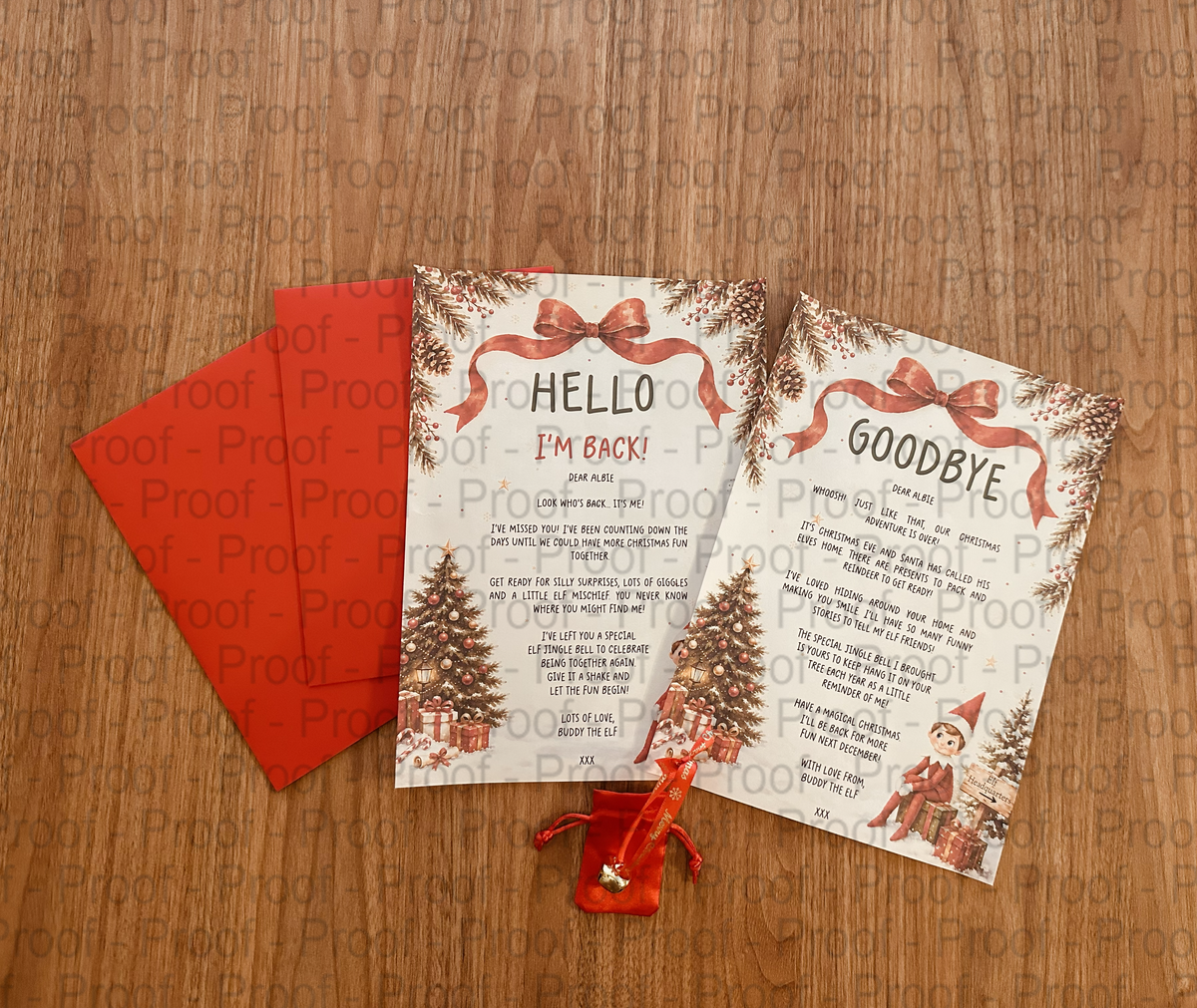 Elf On The Shelf Letter Sets