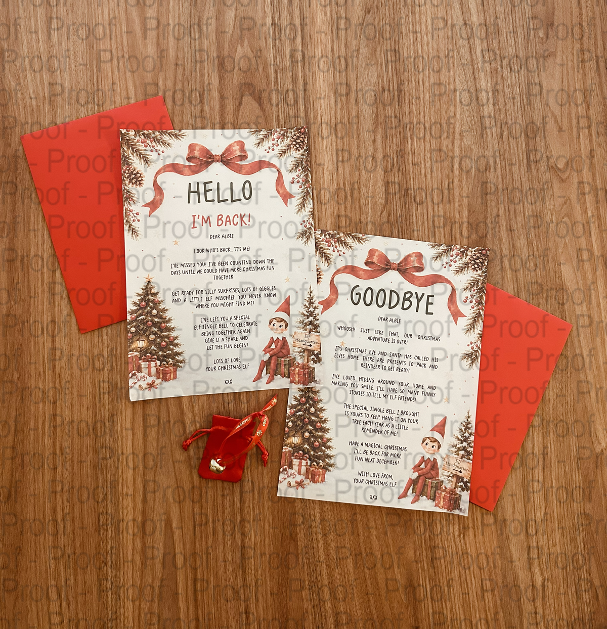 Elf On The Shelf Letter Sets