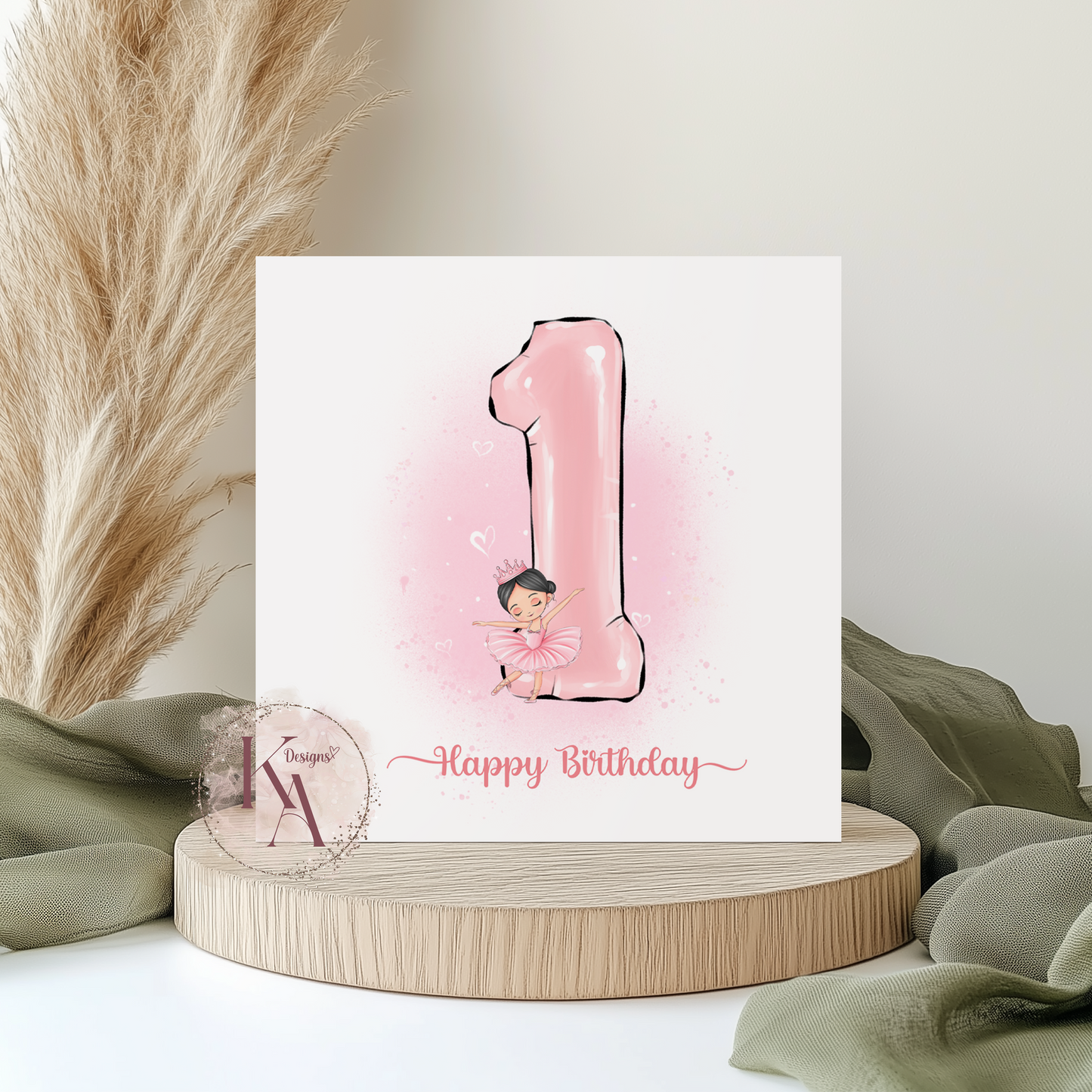 Little Ballerina 6x6" Card