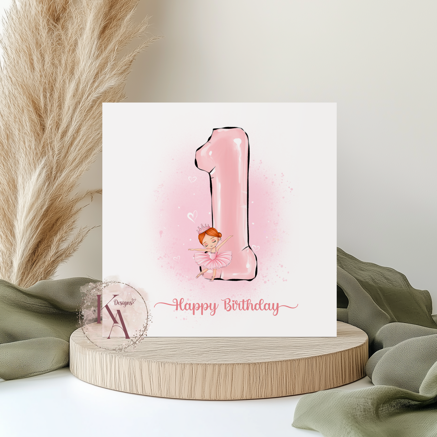 Little Ballerina 6x6" Card