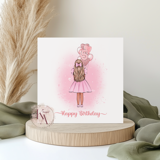 Birthday Girl 6x6" Card