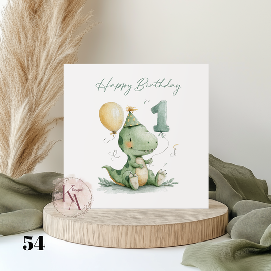 Dinosaurs 6x6" Card