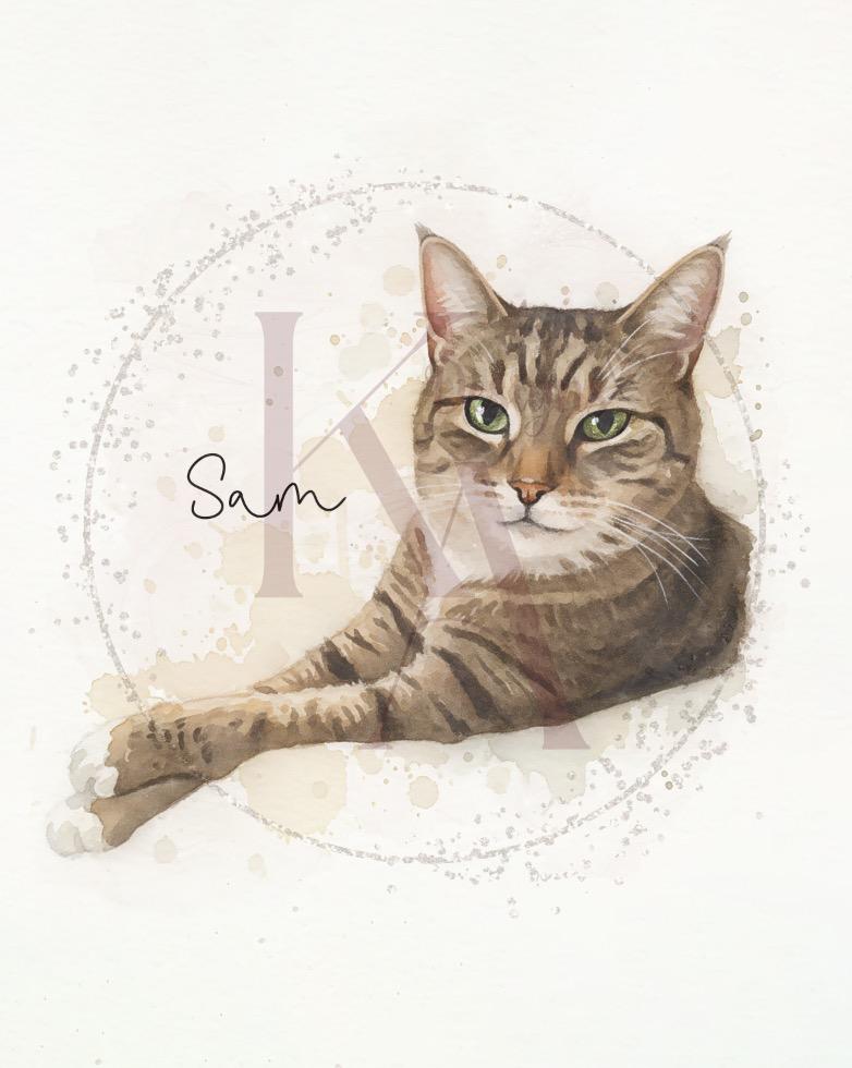 Watercolour Paint Pet Print