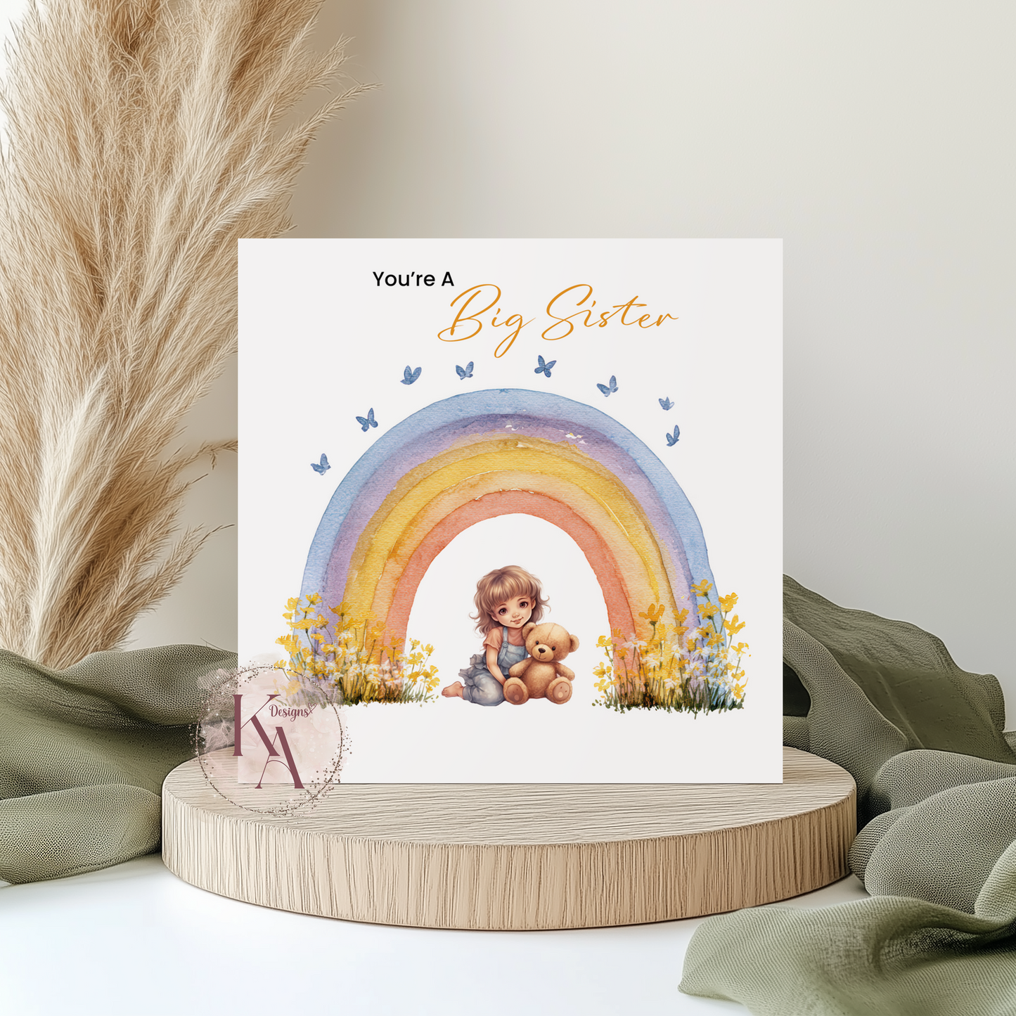 New Big Sister - 6x6" Card