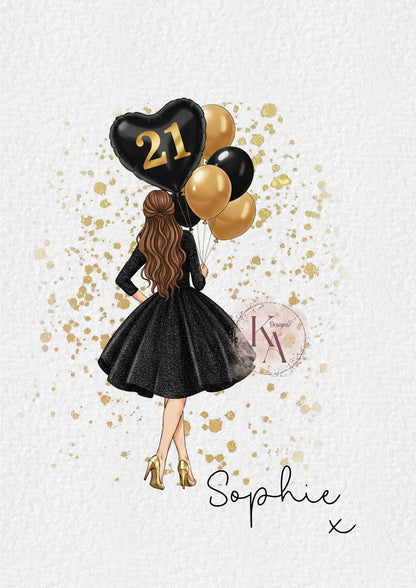 Personalised Milestone Birthday Print