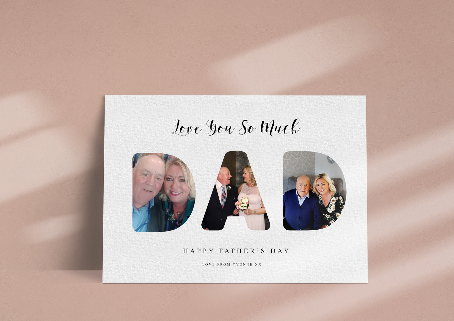 Dad/Grandad/Uncle Photo Word Art