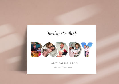 Dad/Grandad/Uncle Photo Word Art