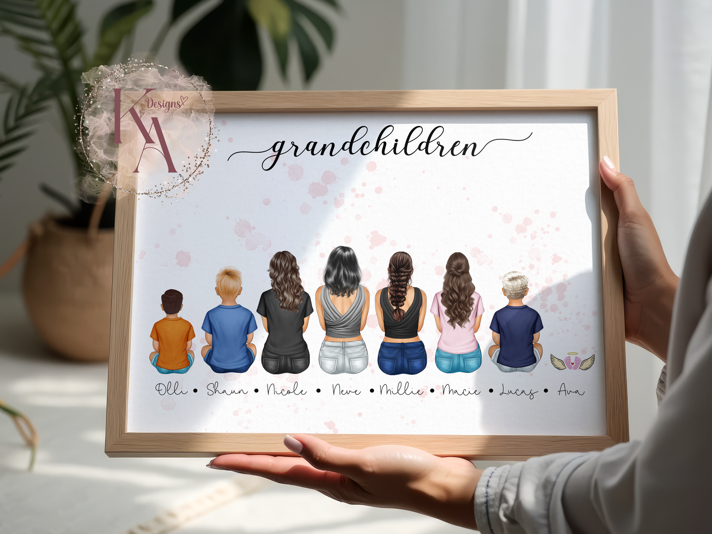 Custom Sitting Family Print
