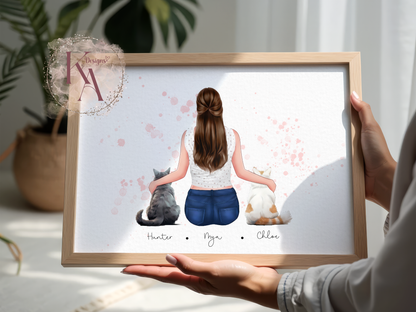 Custom Sitting Family Print