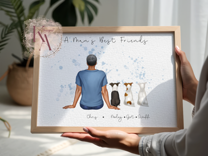 Custom Sitting Family Print