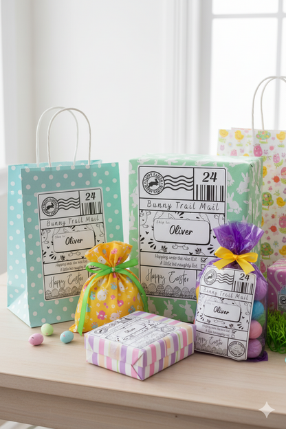 Custom Easter Bunny Shipping Stickers