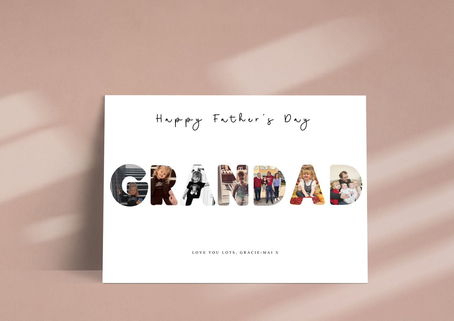 Dad/Grandad/Uncle Photo Word Art