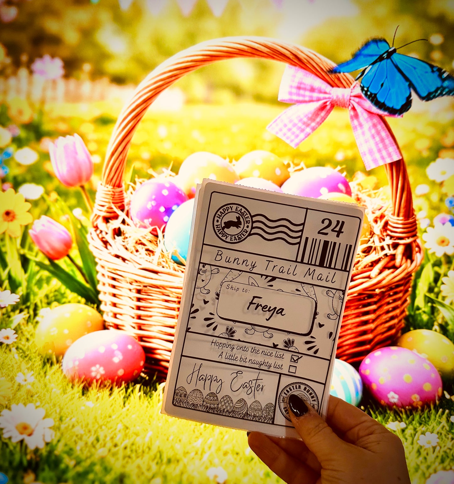 Custom Easter Bunny Shipping Stickers