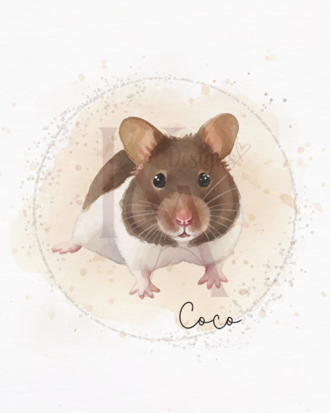Watercolour Paint Pet Print