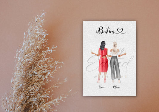 Friends Standing Print - OPTION 1