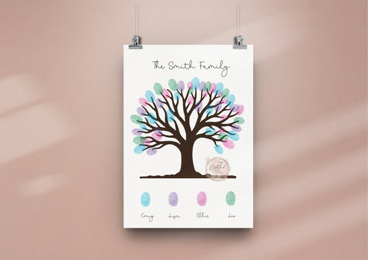 Personalised Family Fingerprint Print