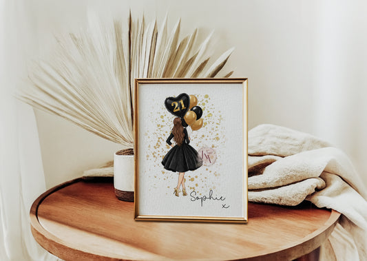 Personalised Milestone Birthday Print