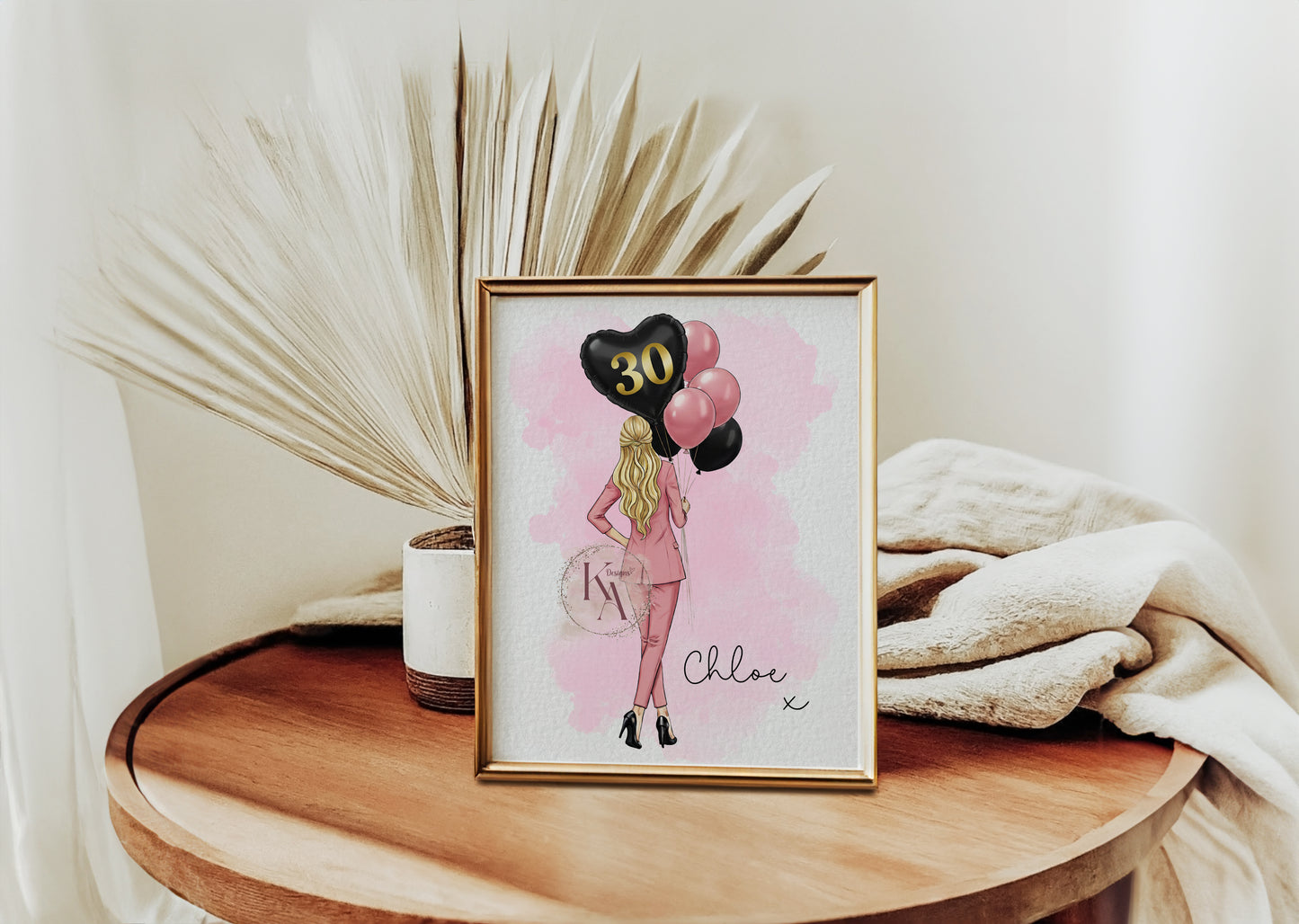 Personalised Milestone Birthday Print