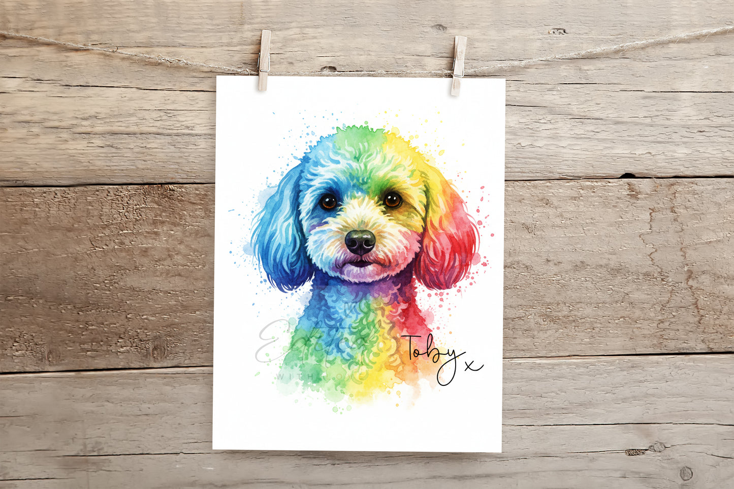 Rainbow Pet Print