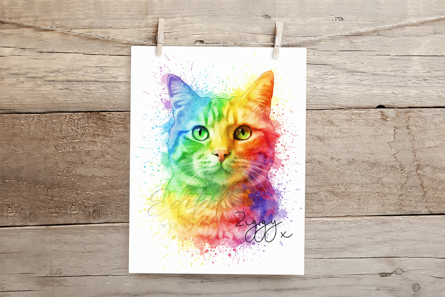 Rainbow Pet Print