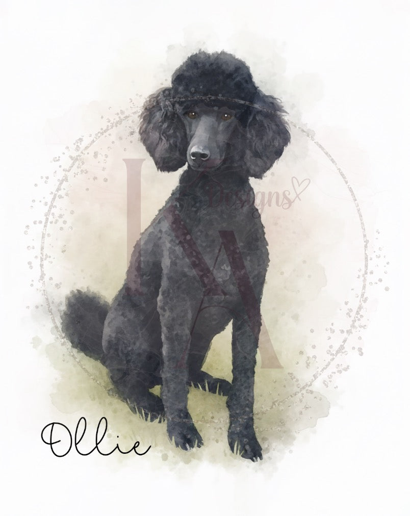Watercolour Paint Pet Print