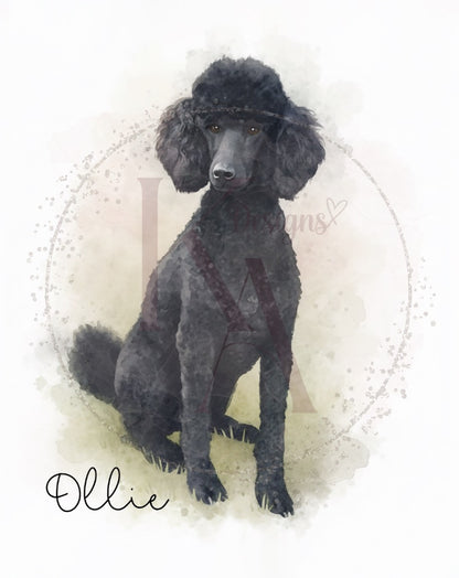 Watercolour Paint Pet Print