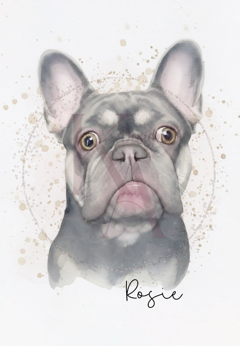 Watercolour Paint Pet Print