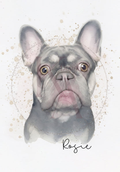Watercolour Paint Pet Print