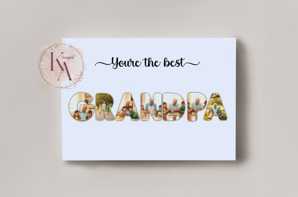 Dad/Grandad Photo Word Art Prints