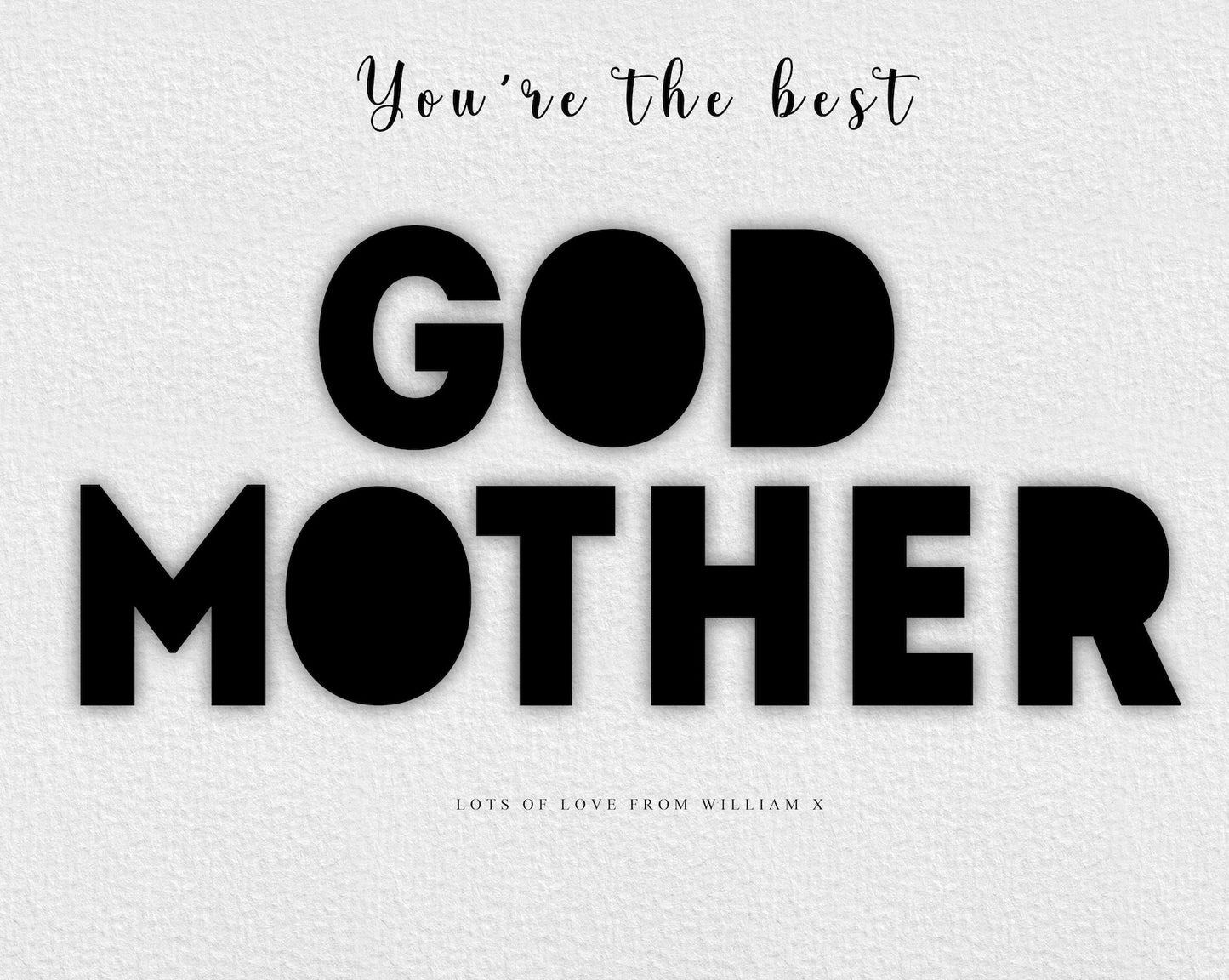 Mum/Grandma/Godmother Photo Word Art