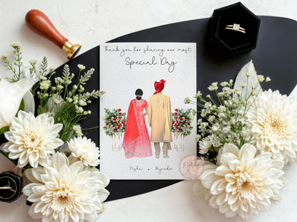 Personalised Wedding Illustration Print